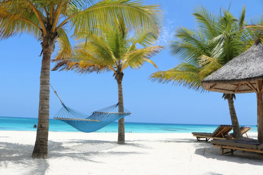 Zanzibar beach after a Tanzania safari